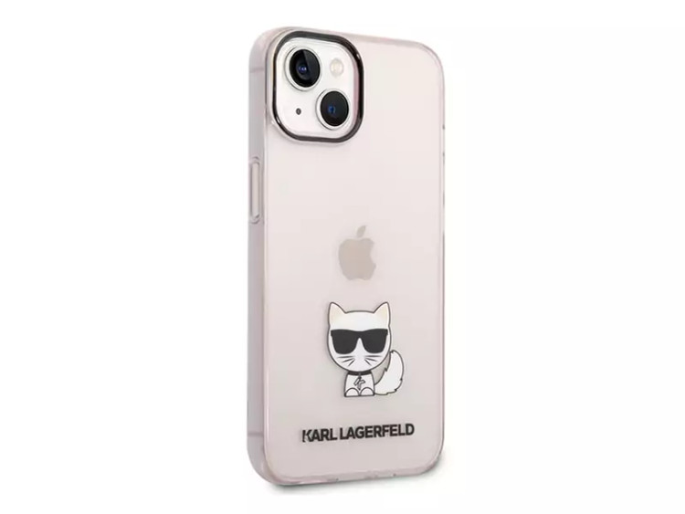 قاب محافظ شیشه ای آیفون 14 پلاس طرح گربه کارل CG Mobile iphone 14 Plus Karl Cat Case
