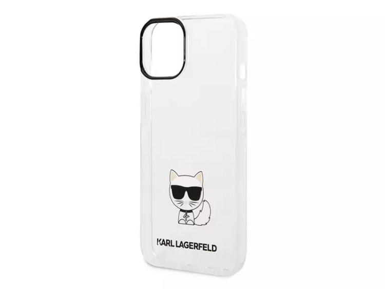 قاب محافظ شیشه ای آیفون 14 پلاس طرح گربه کارل CG Mobile iphone 14 Plus Karl Cat Case