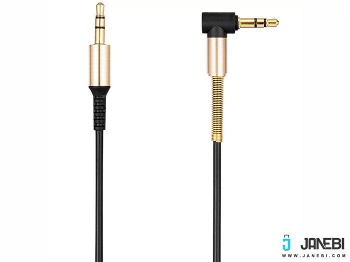 کابل دو متری میکروفون دار Hoco UPA02 Spring 3.5 mm Stereo With Controls Aux