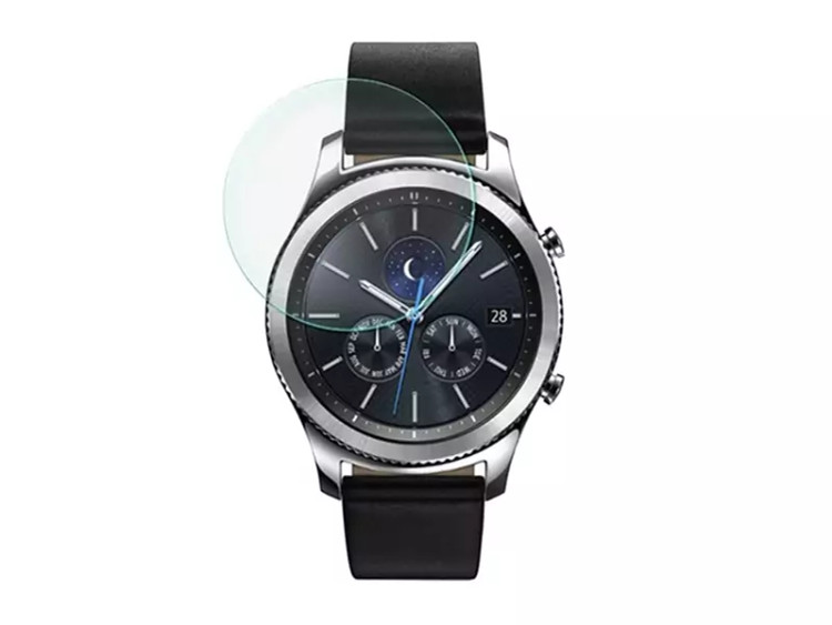 محافظ صفحه نمایش شیشه ای ساعت سامسونگ Samsung Gear S3 Glass Screen Protector