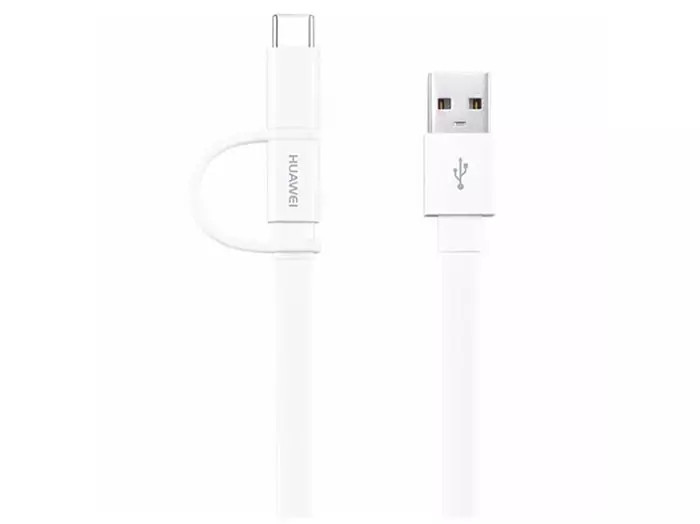 کابل شارژ و انتقال داده دو سر اصلی هواوی Huawei AP55S Micro USB And Type-C Cable