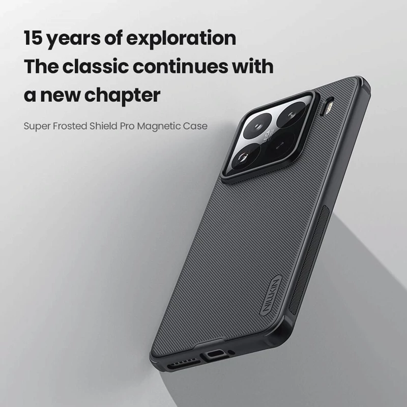 قاب محافظ گوشی شیائومی 15 پرو نیلکین Frosted Shield Pro Magnetic