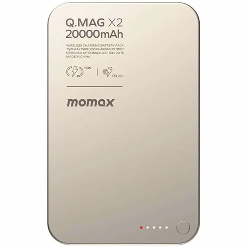 پاوربانک مگ سیف 15 وات و تایپ سی 20 وات 20000 مومکس Q.MAG X2 IP133