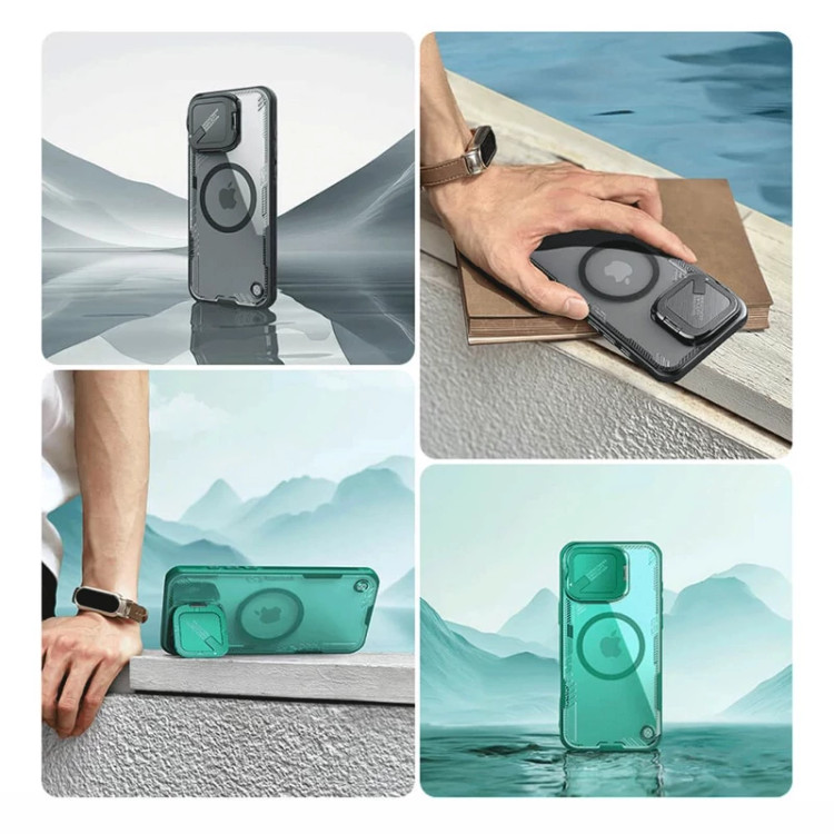 قاب مگنتی محافظ گوشی آیفون 16 پرومکس نیلکین Iceblade Prop Magnetic