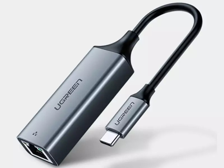 تبدیل تایپ سی به LAN یوگرین Ugreen CM199 50737 Type C To Ethernet Converter 10/100/1000 Mbps Support