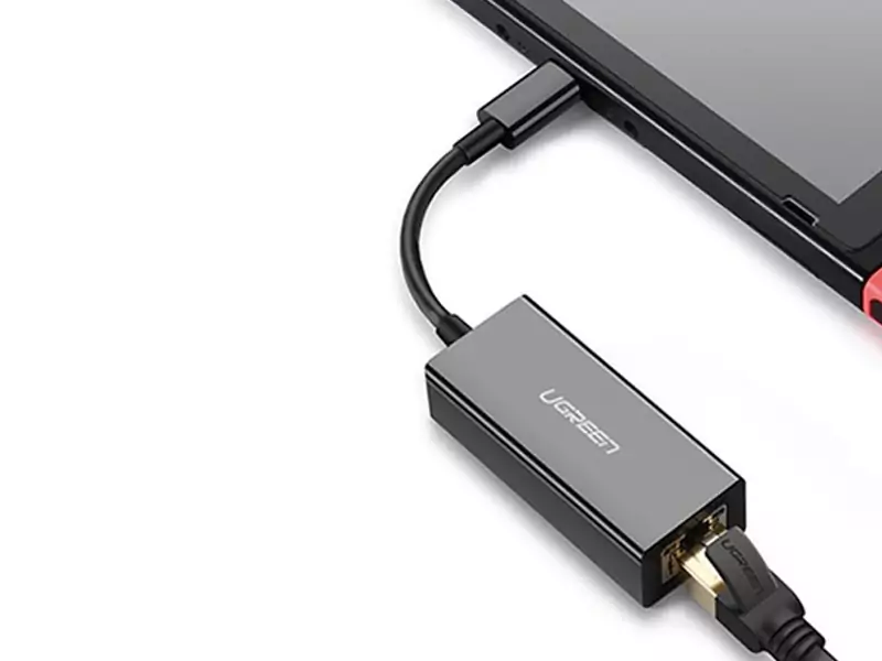 تبدیل تایپ سی به LAN یوگرین Ugreen CM199 50737 Type C To Ethernet Converter 10/100/1000 Mbps Support
