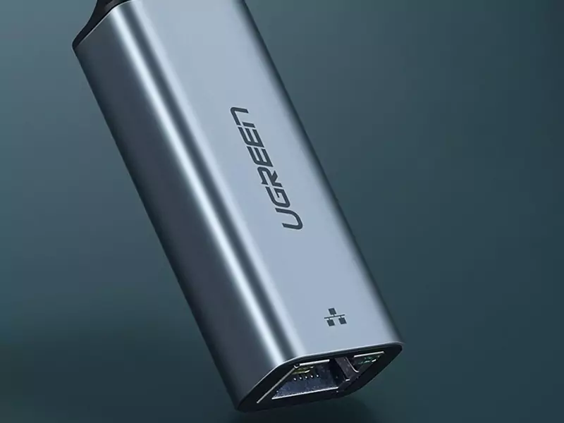 تبدیل تایپ سی به LAN یوگرین Ugreen CM199 50737 Type C To Ethernet Converter 10/100/1000 Mbps Support