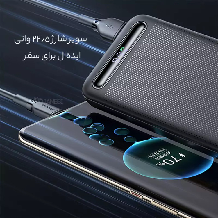 پاوربانک 22.5 وات 10000 تایپ سی و یو اس بی مک دودو MC-388