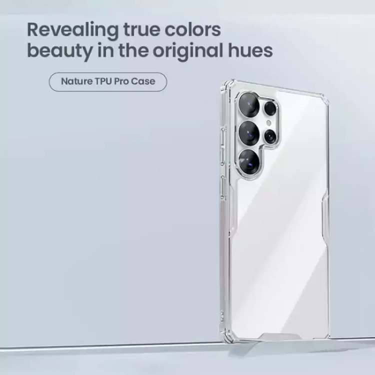 قاب محافظ ژله ای شفاف سامسونگ گلکسی اس 25 اولترا نیلکین Nature TPU Pro