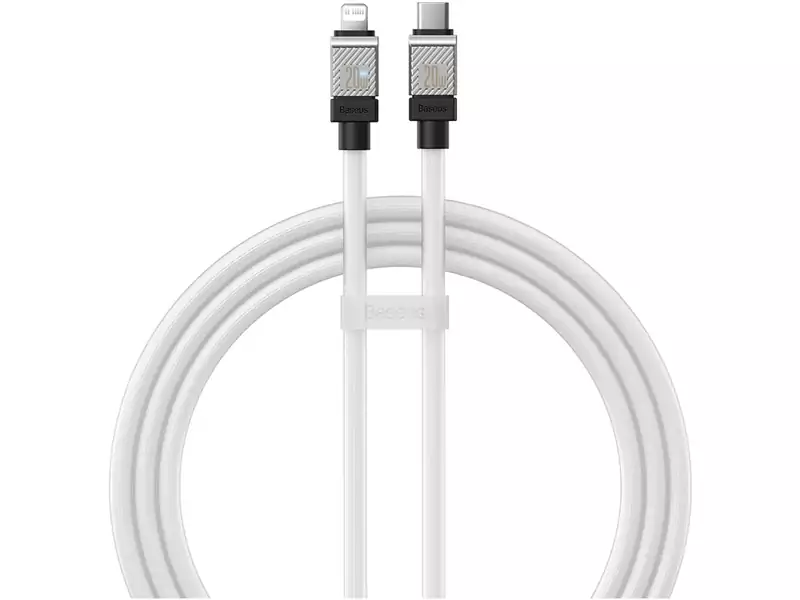 کابل شارژ سریع تایپ سی به لایتنینگ 20 وات یک متری بیسوس Baseus USB-C to Lightning Coolplay Series CAKW000002