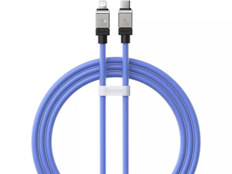 کابل شارژ سریع تایپ سی به لایتنینگ 20 وات یک متری بیسوس Baseus USB-C to Lightning Coolplay Series CAKW000002