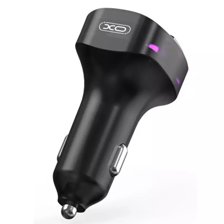 شارژر فندکی فست شارژ ماشین تایپ سی و گیرنده افام بلوتوثی ایکس او BCC12