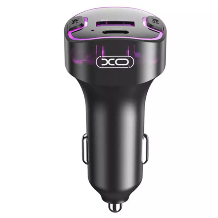 شارژر فندکی فست شارژ ماشین تایپ سی و گیرنده افام بلوتوثی ایکس او BCC12