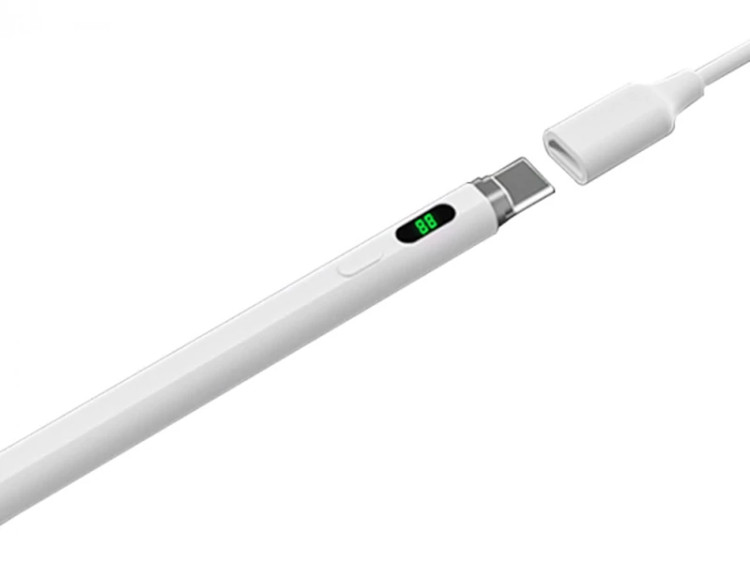 قلم لمسی آیپد 2018 به بالا ویوو WiWU Pencil C Pro USB C charging& Battery indicator