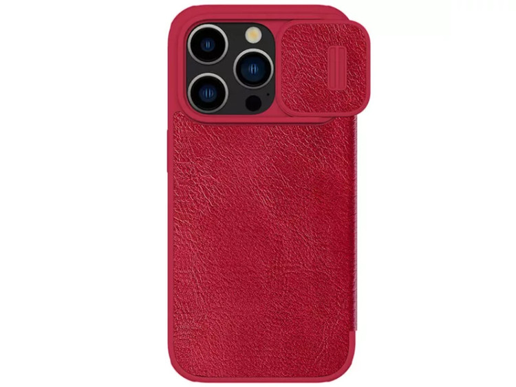 کیف کلاسوری آیفون 15 پرومکس نیلکین Nillkin Apple iPhone 15 Pro max Qin Pro leather case