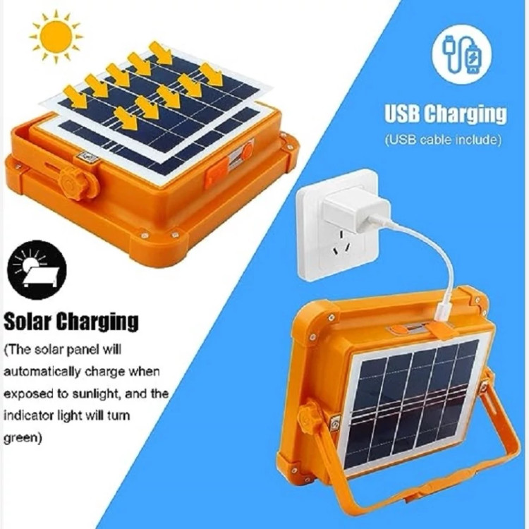 پروژکتور شارژی خورشیدی آفتابی و مهتابی KY-100W