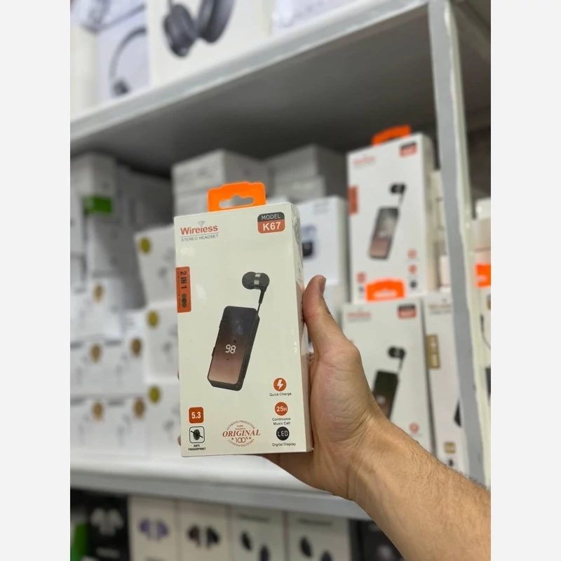 هندزفری سیمی بلوتوثی K67