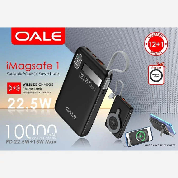 پاوربانک وایرلس شارژ OALE مدل IMagSafe 1