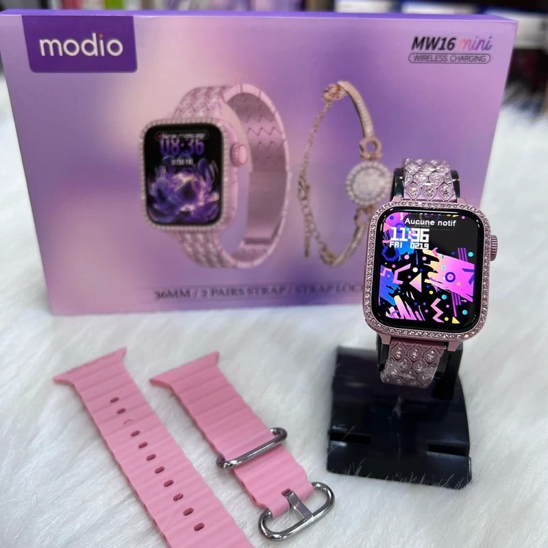 ساعت هوشمند نگین دار زنانه MODIO MW16 MINI