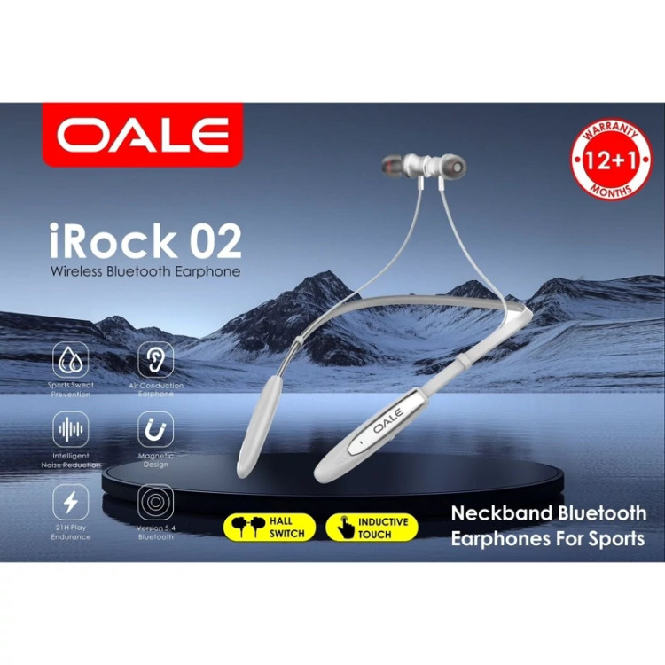 هندزفری بلوتوثی گردنی اورجینال OALE IROCK02