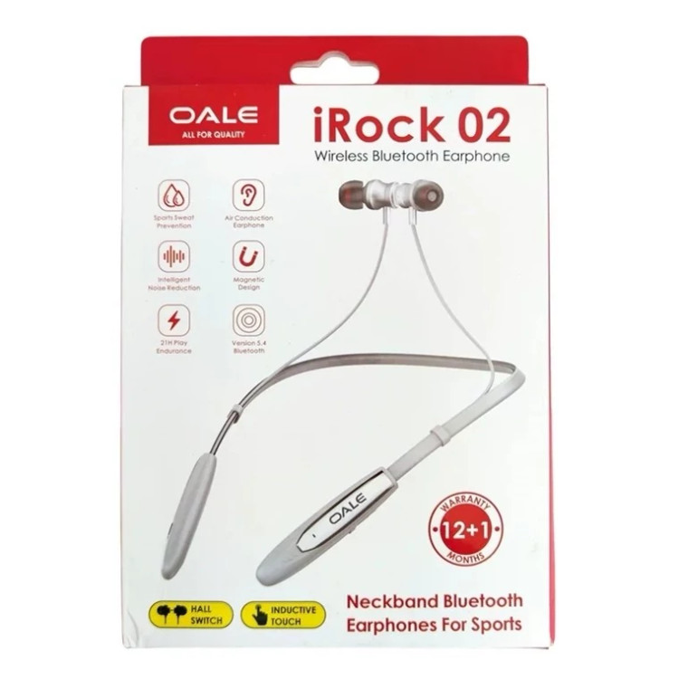هندزفری بلوتوثی گردنی اورجینال OALE IROCK02