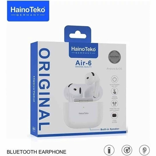هندزفری بلوتوثی اورجینال هاینو تکو مدل HAINO TEKO AIR6