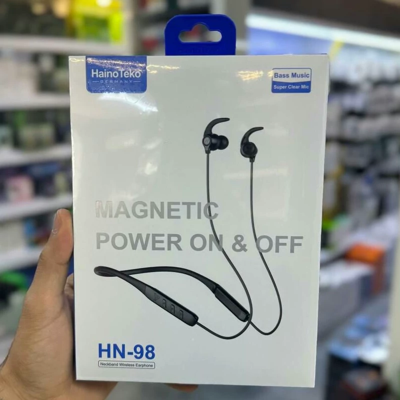 هندزفری بلوتوثی گردنی هاینو تکو HAINO TEKO NECKBAND WIRELESS EARPHONES HN-98
