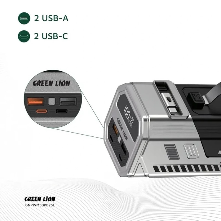 پاوربانک 50 هزار 100 وات گرین لاین Green Lion 50000mAh Power Bank 100W