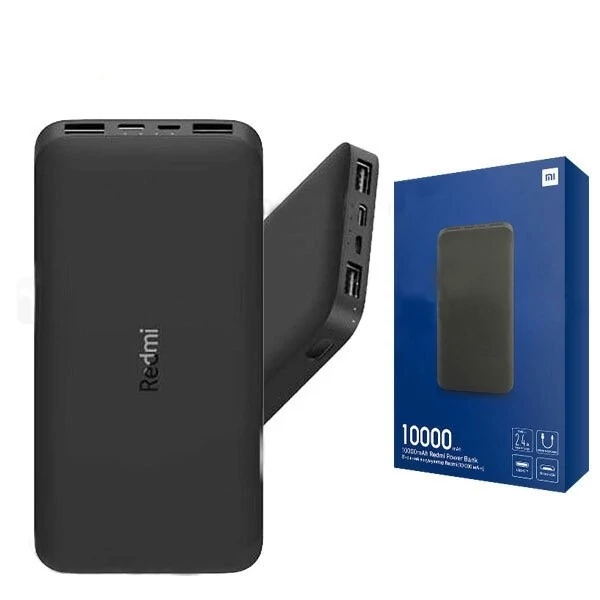 پاوربانک شیائومی مدل Redmi PB100LZM ظرفیت 10000 میلی آمپر ساعت به همراه کابل تبدیل microUSB
