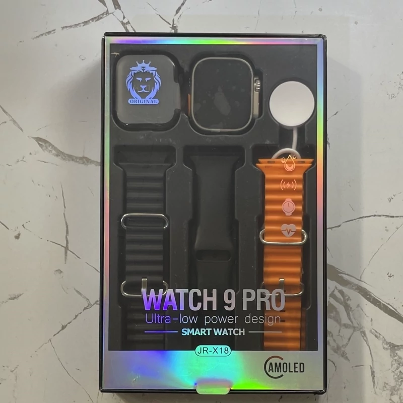 ست دو تایی ساعت هوشمند WATCH 9 PRO مدل JR-X18