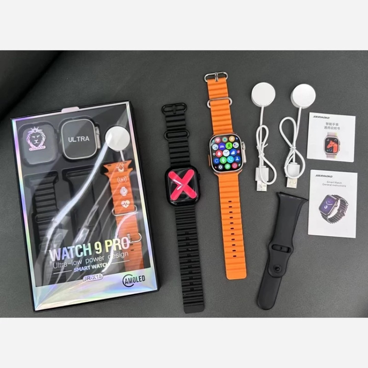 ست دو تایی ساعت هوشمند WATCH 9 PRO مدل JR-X18