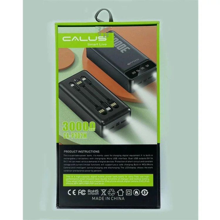 پاور بانک 30 هزار کالوس CA-P302MCALUS