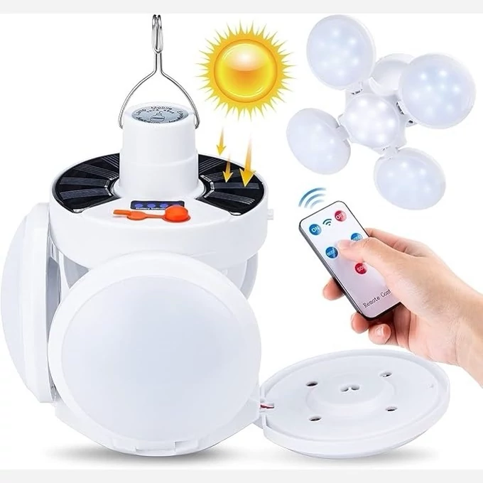 چراغ شارژی خورشیدی Flash Light Solar Emergency Charging Lamp 2029