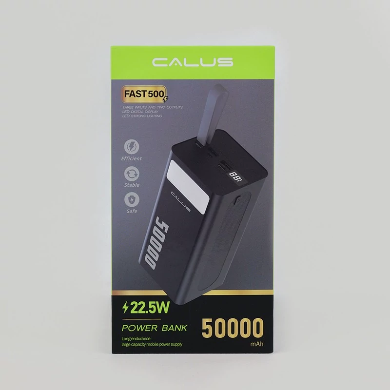 پاوربانک 50 هزار میلی آمپر کالوس مدل CALUS FAST 500