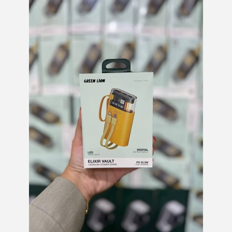پاوربانک گرین لاین 10000mAhمدلElixir Vault