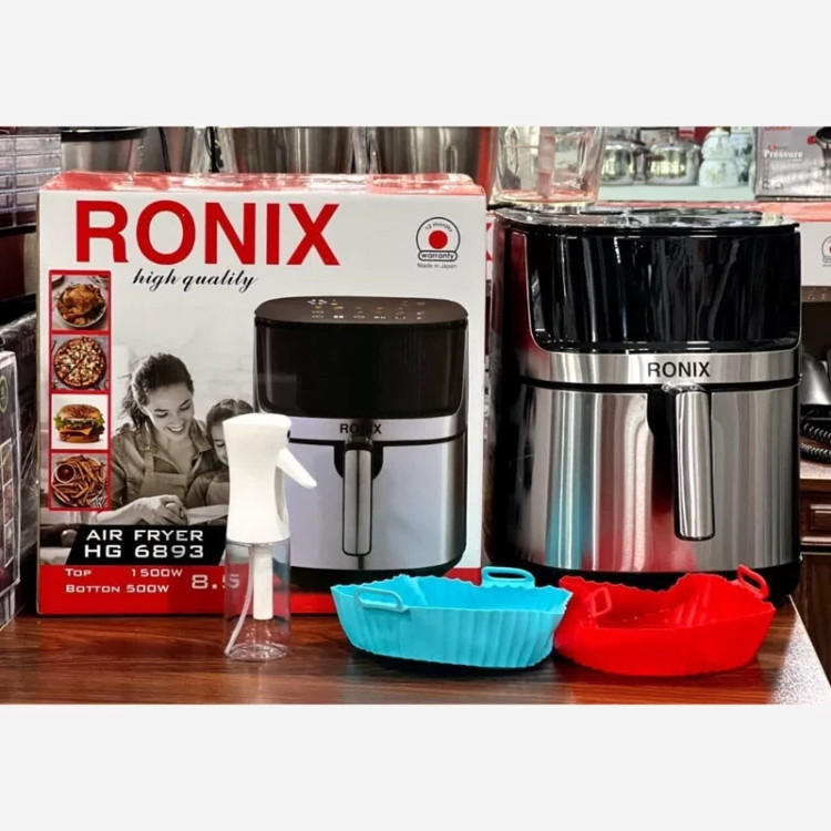 سرخ کن دو المنت بدون روغن ظرفیت 8/5 لیتر رونیکس مدل RONIX HG6893
