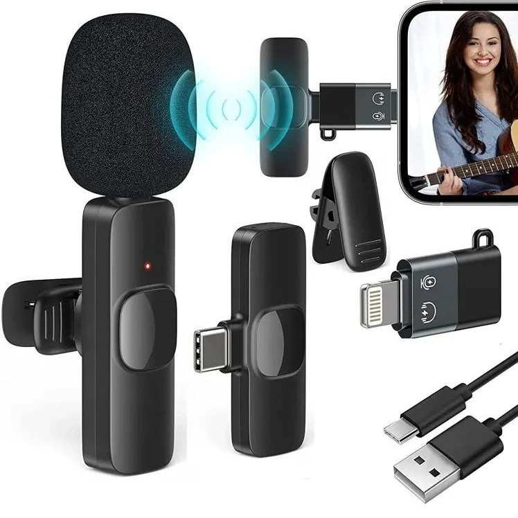 میکروفون یقه ای دو کاره آیفون و TYPE-C