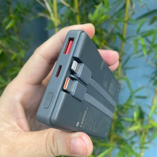 (REMAX) / پاوربانک ریمکس(REMAX) پاوربانک 10000mAh ریمکس مدل Rpp-651 به همراه کابل تایپ C و لایتنینگ