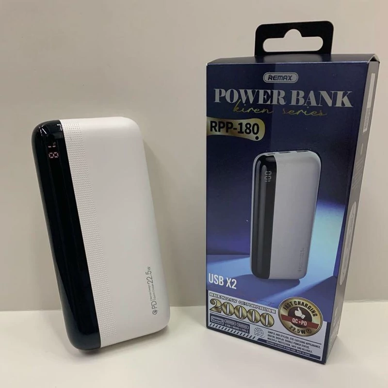 پاور بانک 20000 هزار توربو شارژ اورجینال ریمکس مدل RPP-180