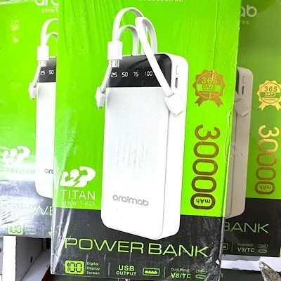 پاوربانک 30 هزار میلی آمپر مدل ARAIMAB TITAN -923