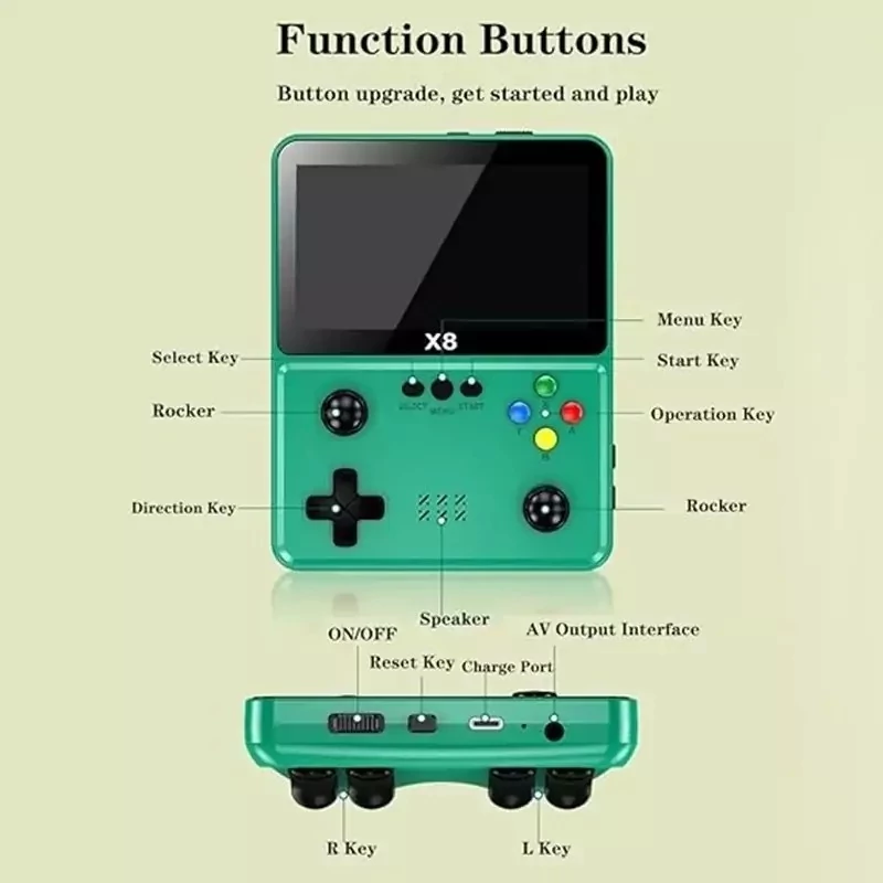 کنسول بازی دستی GAME CONSOLE X8