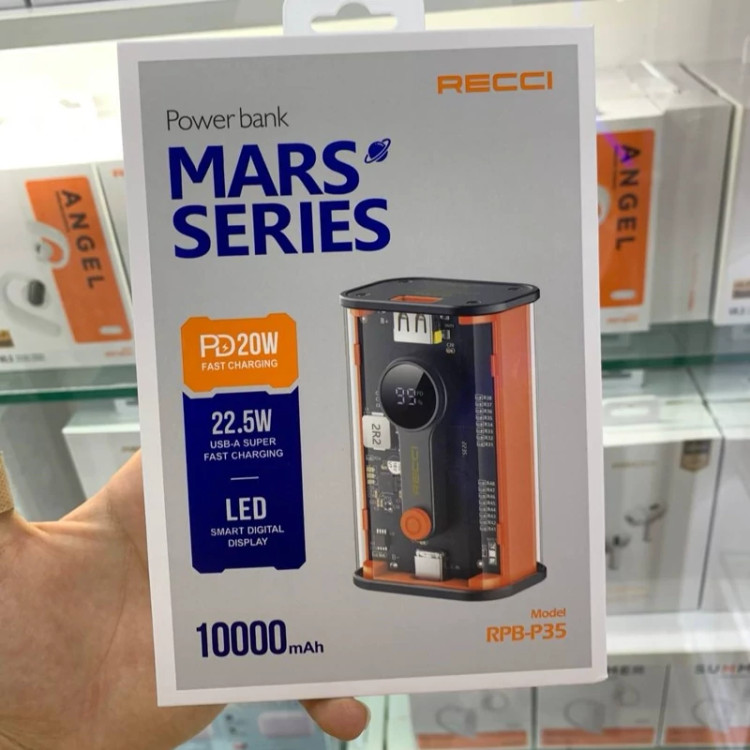 پاور بانک 10 هزار اورجینال recci RPB-P35