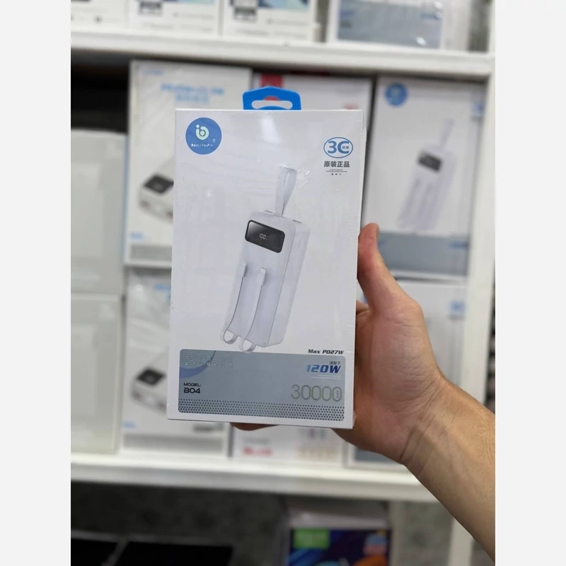 پاور بانک 30 هزار میلی آمپر اورجینال super fast charge