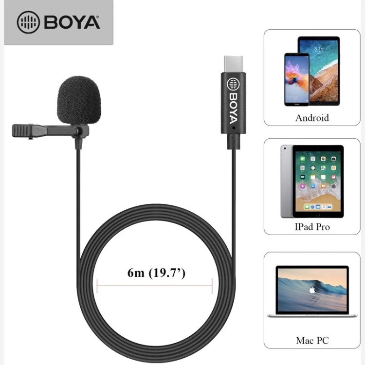 میکروفون اورجینال بویا مدل BOYA M3