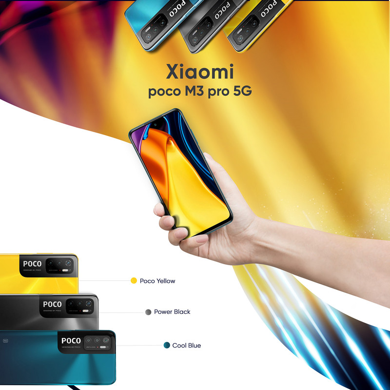 گوشی موبایل شیائومی مدل POCO M3 PRO 5G M2103K19PG دو سیم کارت ظرفیت 128 گیگابایت و 6 گیگابایت رم