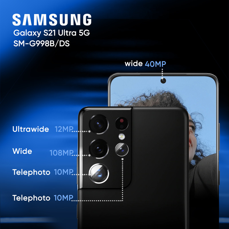 گوشی موبایل سامسونگ مدل Galaxy S21 Ultra 5G SM-G998B/DS دو سیم کارت ظرفیت 512 گیگابایت و رم 16 گیگابایت