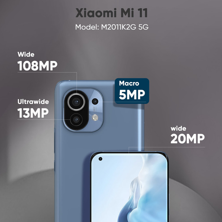 گوشی موبایل شیائومی مدل Mi 11 M2011K2G 5G دو سیم کارت ظرفیت 256 گیگابایت و 8 گیگابایت رم