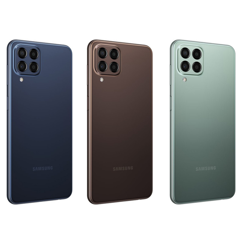 گوشی موبایل سامسونگ مدل Galaxy M33 5G SM-M336B/DS دو سیم کارت ظرفیت 128 گیگابایت و رم 8 گیگابایت به همراه شارژر دیواری و کارت حافظه - اکتیو