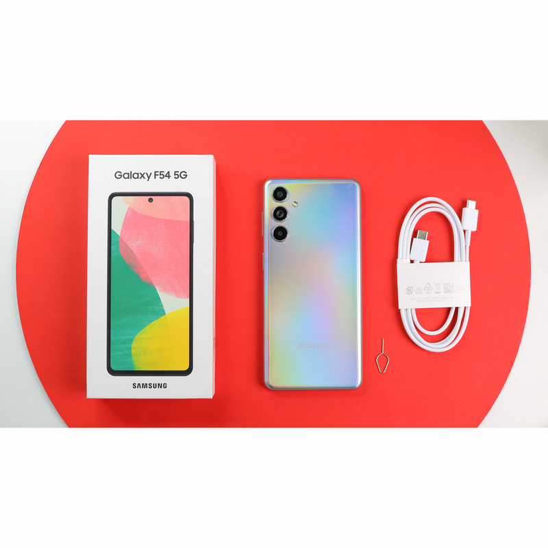 گوشی موبایل سامسونگ مدل Galaxy F54 5G دو سیم کارت ظرفیت 256 گیگابایت و رم 8 گیگابایت - اکتیو - به همراه شارژر 25 وات سامسونگ