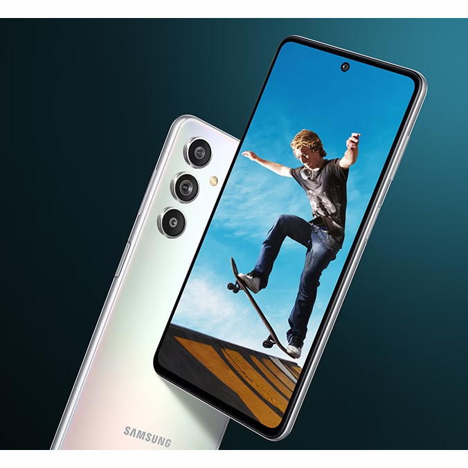 گوشی موبایل سامسونگ مدل Galaxy F54 5G دو سیم کارت ظرفیت 256 گیگابایت و رم 8 گیگابایت - اکتیو - به همراه شارژر 25 وات سامسونگ